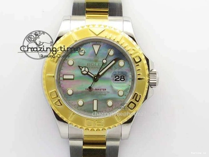 1227 MultiPurpose Yacht-Master 116622 JF Best Edition SS YG Gray MOP Dial On Bracelet A 3863